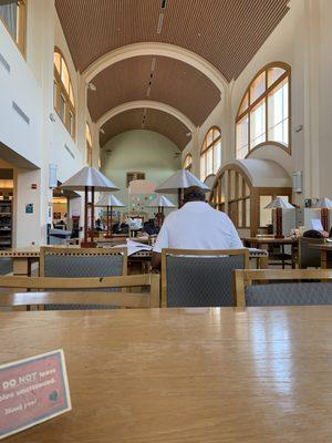 Main reading room - very well lit and roomy