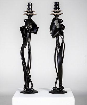 Albert Paley Blackened mild steel functional art