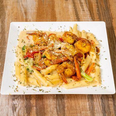 Curry Shrimp Alfredo