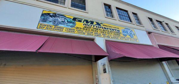 GMX Motorsports at the Corner of 11th and Standford ave, downtown LA.