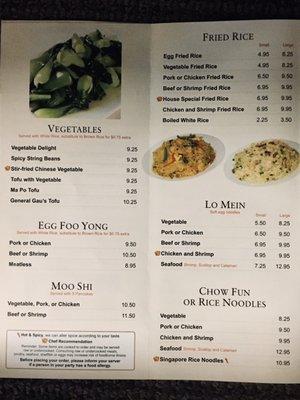 NEW OWNERS - NEW MENU!!! (as of Oct 2019)