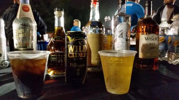 Wild cider pineapple cider ale. It was good. Drank the whole thing. They also had other flavors like pumpkin.