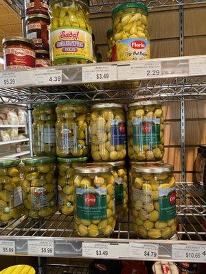 Pickled olives.