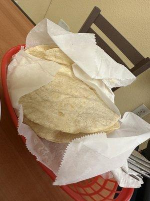 Authentic handmade tortillas