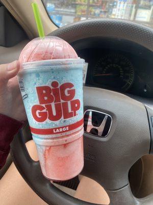 Large Slurpee Cherry & blue raspberry