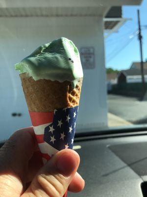 Mint chip on a hot day