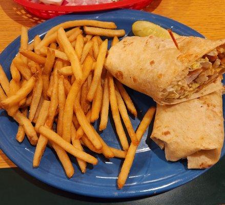 Bang Bang Chicken Wrap with Classic Fries