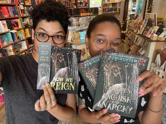 Black bokosellers loving on Black authors!