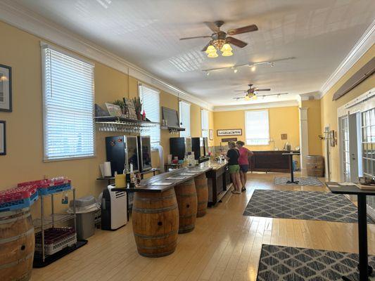 Tasting Room bathed in sunlight