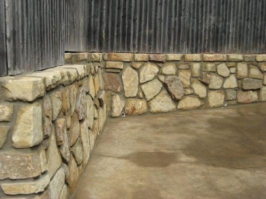 Milsap Stone retaining wall