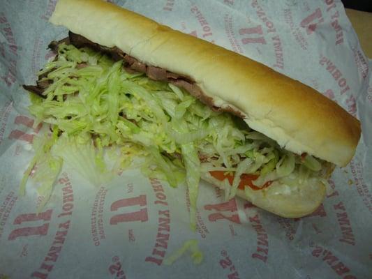 My order of Hunters Club from Jimmy Johns Golden Location April 10th 2012