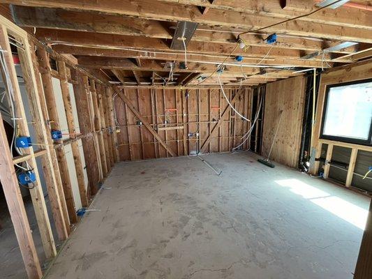 Kitchen area in our whole home remodel project in San Clemente