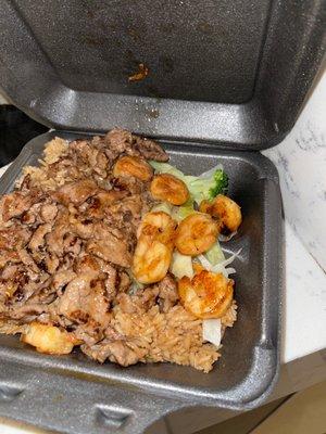 5. Beef and Shrimp Teriyaki