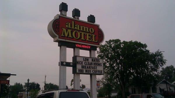 The motel sign