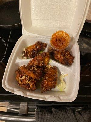 Chicken wings appetizer