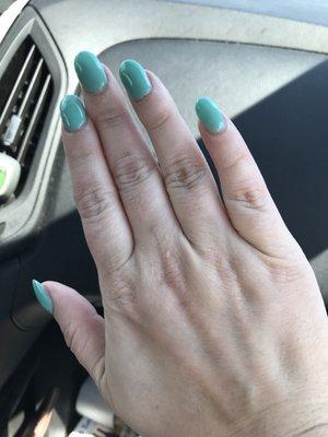 Acrylic Nails with Gel Polish