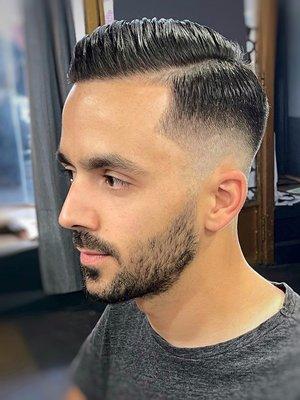 Skin fade haircut