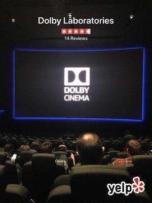 Nice Dolby testing, intimate, cozy theater that is soundproof from the busy outside Market Street noise.