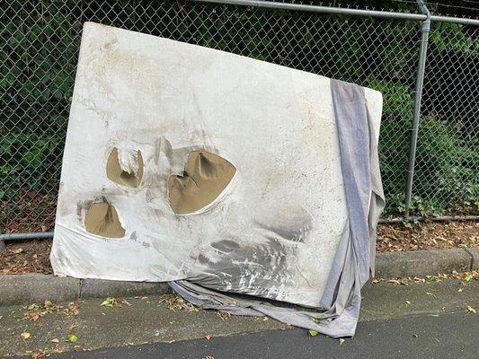 soiled mattresses lying around the property for over 10 days now