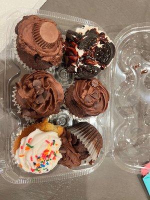 Chocolate Devotion Reese's cupcake Oreo Overload Party Time