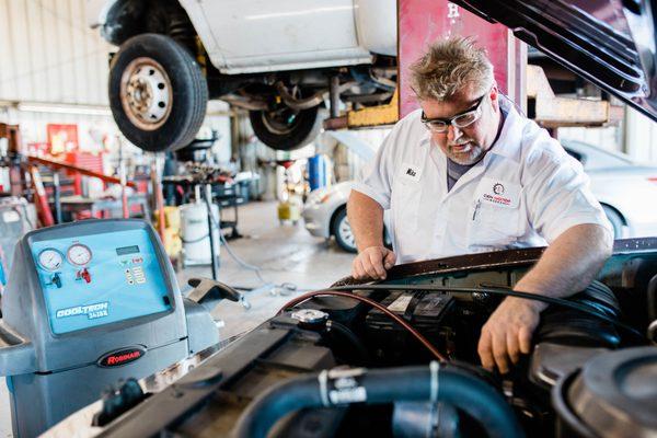 Stay Cool during this AZ Heat! Need Cool blowing air, stop by at Cien Motor Werks for an AC Service.