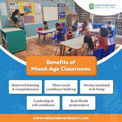 Are you considering a more effective learning environment for your child?
Discover the magic of Mixed-Age Classrooms at Valley Oak Montes