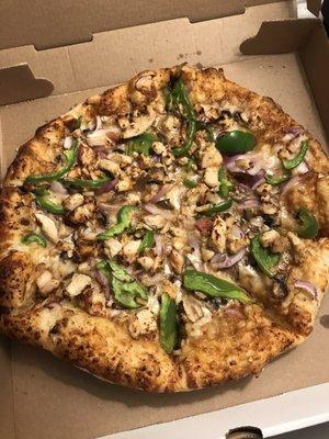 Thai chicken pizza