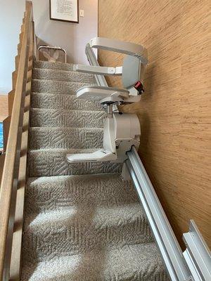 Bruno Elan stair lift installed by Lifeway Mobility Indianapolis