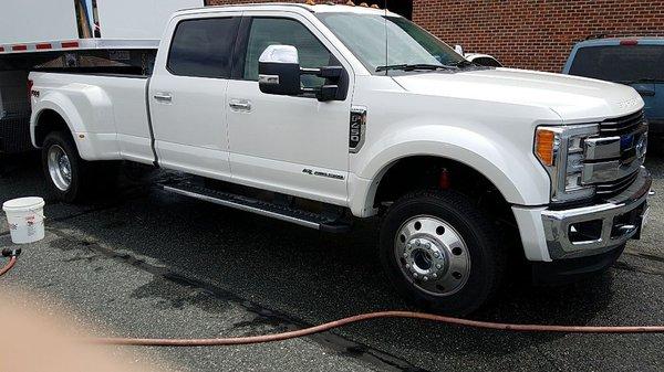 2017 Ford F450 hauler. Big truck, big job but one of my best looking vehicles