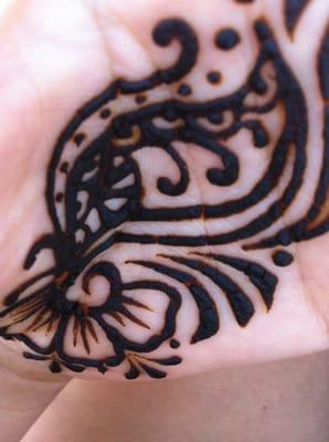 close up of henna