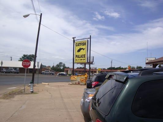 Signage in street