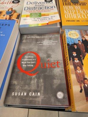 Barnes & Noble Tanforan - Quiet by Susan Cain ... awesome book to help you understand introverts :)