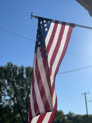 Ask about the story about the flag! The story behind it is beautiful