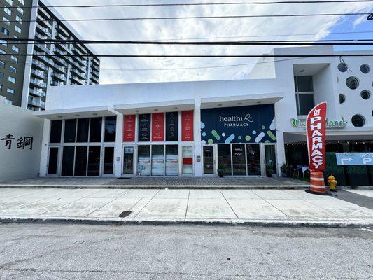 Streetview of Healthi Rx Pharmacy, located next to Aoko.