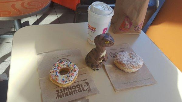 Bob the Raptor Says "Donut Prey lives here!"