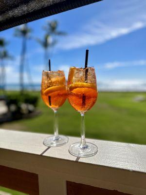 Aperol spritz - first proper cocktails in Kona!