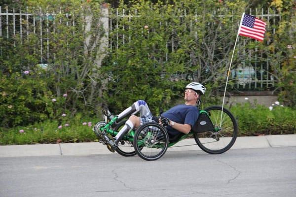 Scott enjoys the freedom his new trike provides.