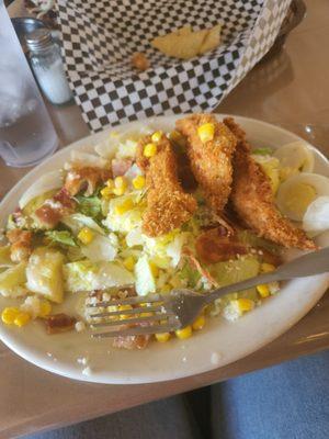 Saguaro salad. I didnt like the salad.The chicken is gross and so hard you can't chew it. The salad is cheaply made.