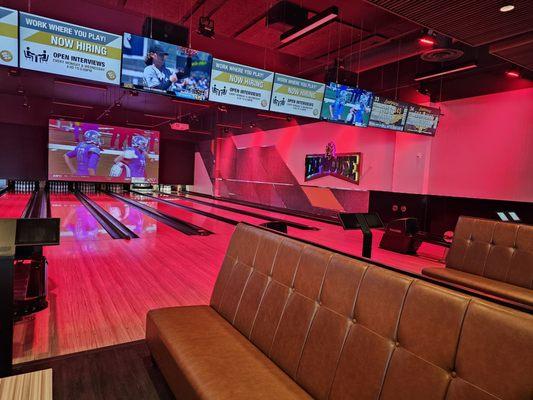 Private lanes for events.