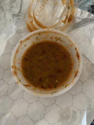 This salsa is level 10 spicy but delicious!!