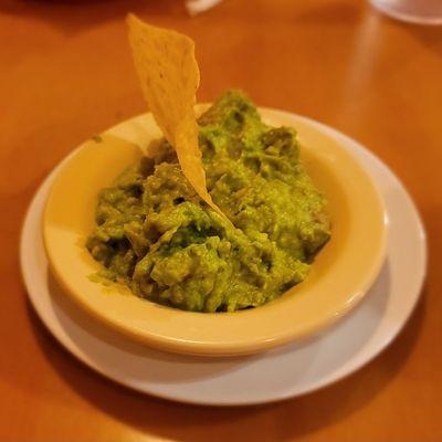 The guacamole was delicious, the chips warm and tasty, and the salsa zippy.