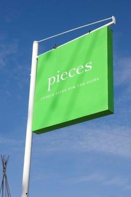 pieces green square signage:)