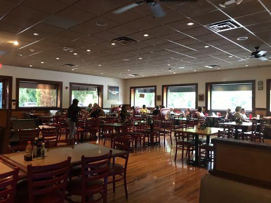 Big dining room. Kind of bland - could do so much more with decor and color...