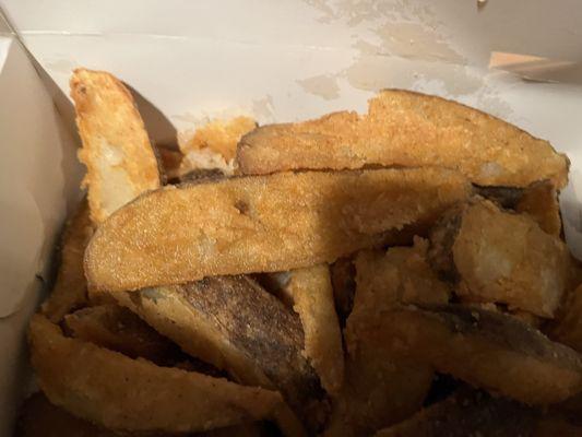 Family size western fries. Very generous with the portion sizes at this location. Also the fries are fresh too.