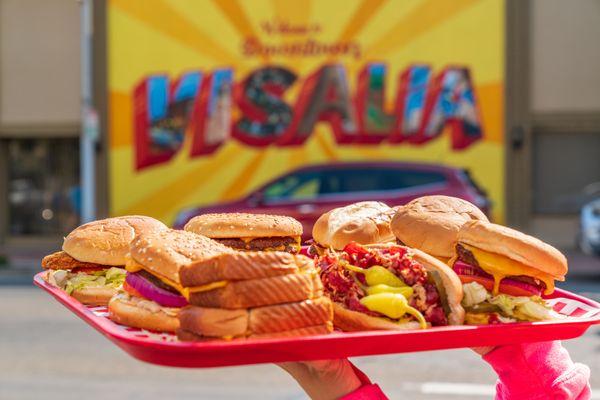 Plate of Burgers