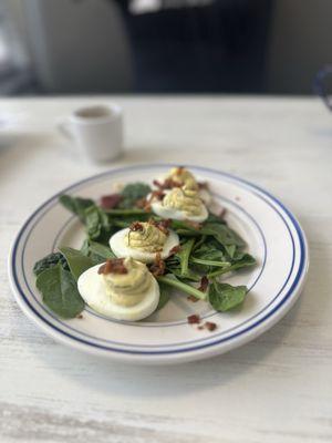 Benning's Bacon and Ranch Deviled Eggs-just say yes!