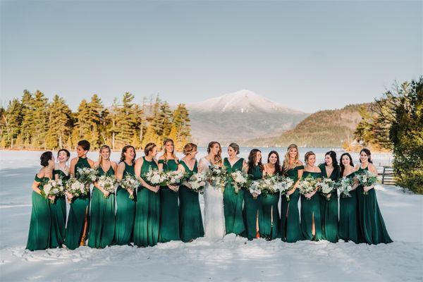 Bridal Party Lake Placid New York