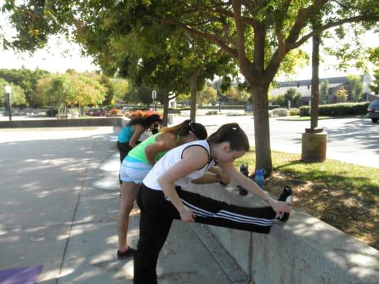 Cool down after an intense circuit.