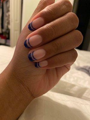 Gel mani - French twist