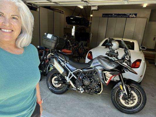 Happy owner and new Triumph Tiger GT Pro